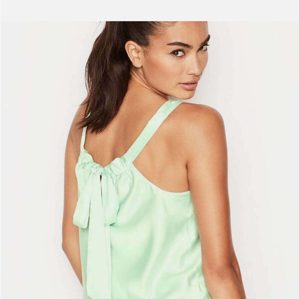 Mint Green Women's Top with bow Victoria’s Secret top